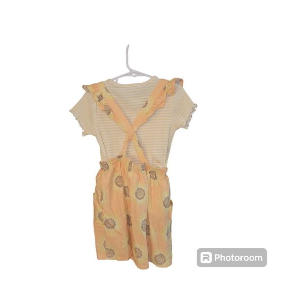 Wonder Nation sunflower pinafore size 5T - Picture 2 of 5
